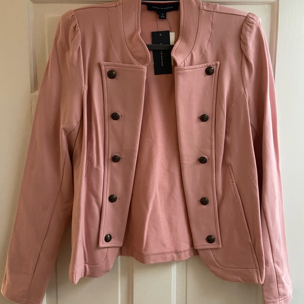 Tommy Hilfiger Women's Blush Double-Breasted Blazer